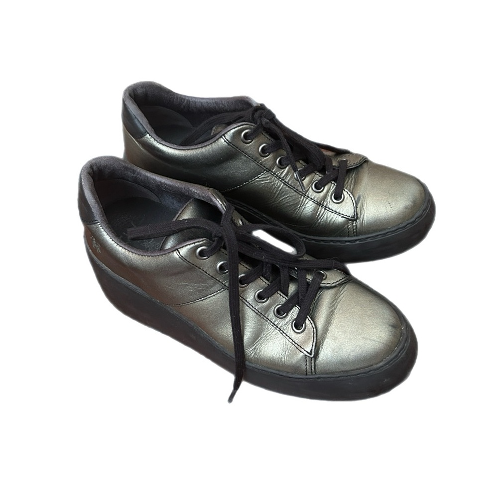 Fly London Metallic platform oxfords